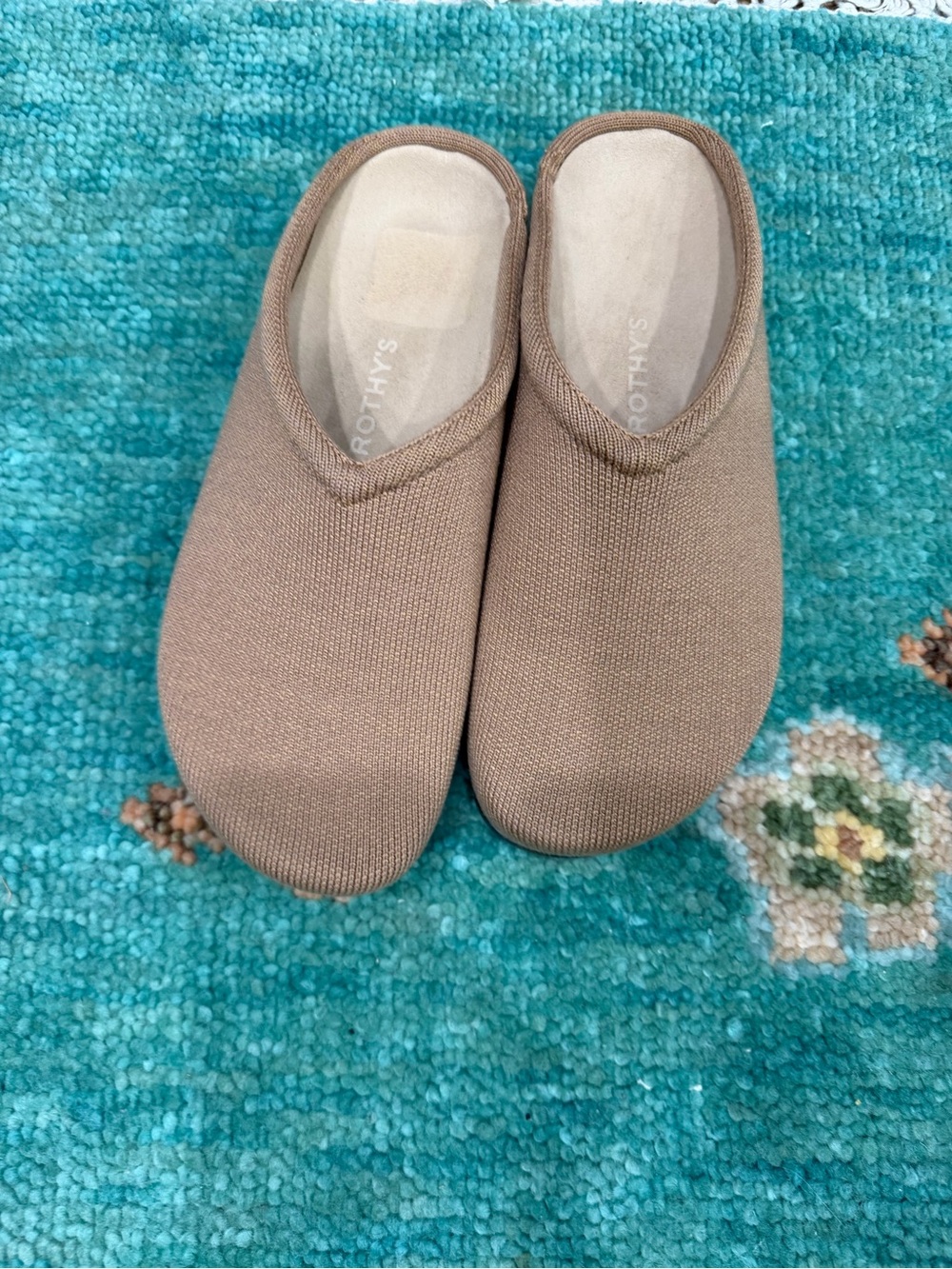 Rothy's NEW Clogs Tan Slip-On Mules  9